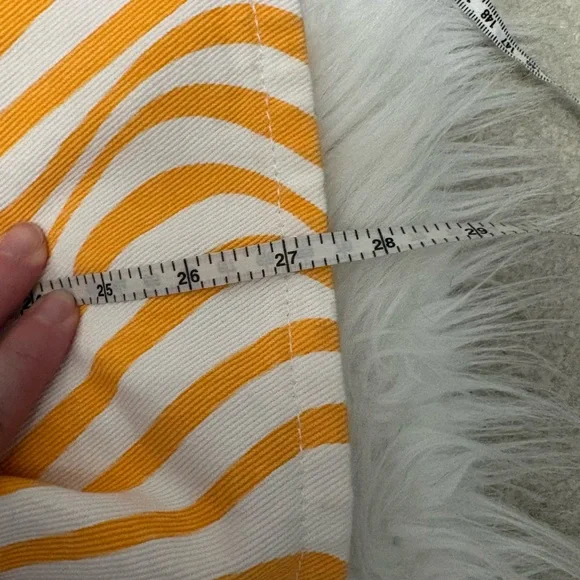 Cider Orange Mean Girl Wave Trim All Over Wide Leg Pants - Picture 7 of 7